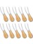 10PCS Peynir Serpme Bıçakları, Ahşap Saplı Mini Tereyağı Bıçağı Yırtıcı, Paslanmaz Çelik Peynir Bıçak Seti (Yurt Dışından) 1