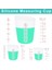 Epoksi Silikon Ölçüm Kabı, Yapışmaz Karıştırma Bardakları, Döküm Kalıpları Için 6 Adet Silikon Fincan Seti, 500ML, 250ML ve 125ML (Yurt Dışından) 2
