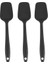 3 Pcs Silikon Spatula Siyah Yüksek Sıcaklık Dayanıklı Bpa Içermeyen Kauçuk Spatula Pişirme ve Pişirme Mutfak Spatula (Yurt Dışından) 2
