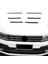 Tiguan Için 6pcs Lhd 2017-2021 Karbon Fiber Ön Tampon Örgü Merkezi Grille Izgara Kalıp Şeritleri Kapak Döşeme (Yurt Dışından) 2