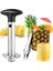Ananas Kesici ve Üçlü Güçlendirilmiş Paslanmaz Çelikli Cori-Kalın Bıçağı ile Kullanımı Kolay Ananas Corer (Yurt Dışından) 4