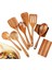 9 Adet, Mutfak Aleti Tutucu Tik Ahşap Mutfak Eşyaları ile Yemek Pişirmek Için Ahşap Eşyalar Pişirmek Için Doğal Ahşap Kaşıklar (Yurt Dışından) 1