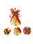 12PCS Petek Çan Çan Kolye Kapı Askı Çanları Xmas Ağacı Çan Noel Çelenk Süsleme Noel Dekor Çelenk (Yurt Dışından) 5