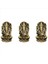 3x Lord Ganesha Budist Heykeli Fil Tanrı Heykelleri Ganesha Figürinler Pirinç Ev Bahçesi Buda Dekorasyon Model Hediyesi (Yurt Dışından) 1