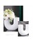 2x U Şekil Vazo Estetik Çiçek Vazo Modern Kurutulmuş Çiçekler Reçine Flowerpot Cachepot Çiçekler Için Ofis Ev Dekorasyon A (Yurt Dışından) 3