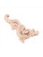 Ahşap Oyulmuş Çıkart Köşesi Onlay Aplike Kapı Duvar Dekor 12*6cm Boyasız (Yurt Dışından) 2