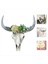Reçine Longhorn Inek Kafatası Baş Duvar Asma Dekor Çiçek Inek Kafatası Duvar Dekor Kreş Dekoru Reçine Süsleme ile Saplama (Yurt Dışından) 2