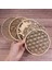 16 Paket 14CM Ahşap Duvar Tabelası Hayat Şekli Şekli Coaster Ahşap Duvar Sanatı Diy Coaster Zanaat Yapmak Geometri (Yurt Dışından) 5