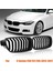 4x F30 Izgara Bmw For-Bmw 3 Serisi F30 F31 F35 2012-2018 (Tek Çıta Mat Siyah) (Yurt Dışından) 5