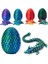 Yumurta 3D Baskılı Ejderha Dragon Egg ile Tam Mafsallı Ejderha Kristal Ejderha Ev Ofisi Dekor Yönetici Masası Oyuncaklar-A (Yurt Dışından) 5