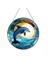 Dolphin Lekeli Akrilik Pencere Asılı Süsleme Zincirle Asılı Okyanus Temalı Dekor Kapalı Dış Mekan Dekoru Için (11 8in) (Yurt Dışından) 1
