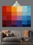 Soyut Renk Blokları Palet Dekoratif Kanvas - Mdf Ahşap Tablo 5