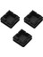 Kare Masa Sandalye Bacak Tüp Boru Ayakları Ekleme Kapağı 25MMX25MM 60PCS Siyah (Yurt Dışından) 2
