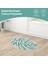 Modern Yaprak Desen Banyo Tuvalet Su Geçirmez Mikrofiber Banyo Mat Yaprak Yeşil Tropikal Bitkiler Ev Kapısı Slip 1 (Yurt Dışından) 5