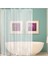 3pcs 180CMX180CM Plastik Peva Su Geçirmez Duş Perdesi Şeffaf Beyaz Açık Banyo Perde Lüks Kancalar (Yurt Dışından) 5