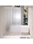 2x Clear Eva Duş Perdesi Astar Su Geçirmez Şeffaf 3D Su Kare Banyo Perdesi 71 Inç x 79INCH 24 Kanca (Yurt Dışından) 2