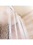 2x Clear Eva Duş Perdesi Astar Su Geçirmez Şeffaf 3D Su Kare Banyo Perdesi 71 Inç x 79INCH 24 Kanca (Yurt Dışından) 4