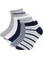 Erkek Çocuk 5'li Pamuklu Çizgili Patik Çorap 13