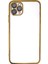 iPhone 11 Pro Kılıf Lensli Silikon - Gold 1