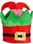 Yılbaşı Şapkası Elf Pantolon Figürlü Bez Şapka 29 cm 2