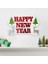 Yılbaşı Strafor Süs Happy New Year Pakette 1 Ad 1