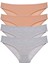 4 Adet Süper Eko Set Likralı Kadın Slip Külot Ten Gri 1