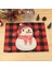 Noel Masası Placemat Kar Adamı Kar Tanesi ve Kış Kardan Adam Set 4 Placemat Dekoratif Yıkanabilir Masa Paspasları (Yurt Dışından) 5