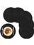 Yuvarlak Örgülü Placemats Set 6 Masa Paspasları Için Yemek Masaları Dokuma Batılabilir Slip Olmayan Yer Paspasları 15 Inç Cadılar Bayramı Siyah (Yurt Dışından) 1
