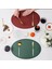 Retro Pu Placemat Avrupa Fransız Tarzı Oval Yalıtım Mats Su Geçirmez ve Yağ Durumsal Batı Yemek Masası Mat Ev G (Yurt Dışından) 5