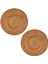 2x Rattan Dokuma Placemats Yuvarlak Masa Paspasları Kaymaz Isıya Dayanıklı Yer Mat Sıcak Yemekler Için Trivets Yuvarlak (Yurt Dışından) 1