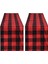 2x Buffalo Check 13X70INCH Siyah ve Kırmızı Ekose Masa Koşucu Parti Noel Etkinlikleri Için Yemek Masa Koşucuları Ev Dekor (Yurt Dışından) 1