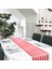6 Adet Çizgili Masa Koşucusu Düğün Polyester Masa Dekoru Kırmızı Beyaz Çizgili Tasarım Masa Örtüsü Dekor 12 x 108 Inç (Yurt Dışından) 4