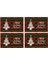 Noel Placemats Noel Isıya Dayanıklı Placemats Yemek Masası Pamuk Ketenleri Slip Olmayan Yer Paspasları C Için (Yurt Dışından) 1
