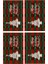 Noel Placemats Noel Isıya Dayanıklı Placemats Yemek Masası Pamuk Ketenleri Slip Olmayan Yer Paspasları C Için (Yurt Dışından) 2