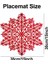Kar Tanesi Placemats Dekorasyonları Kırmızı Kar Tanesi Tablematları Mutfak Masa Paspasları Noel Tatili Düğün Dekoratif A (Yurt Dışından) 2
