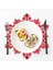 Kar Tanesi Placemats Dekorasyonları Kırmızı Kar Tanesi Tablematları Mutfak Masa Paspasları Noel Tatili Düğün Dekoratif A (Yurt Dışından) 4
