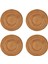 4x Rattan Dokuma Placemats Yuvarlak Masa Paspasları Kaymaz Isıya Dayanıklı Yer Mat Hasır Placemat (Yurt Dışından) 1