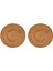 2x Rattan Dokuma Placemats Masa Paspasları Kaymaz Isıya Dayanıklı Yer Mat Hasır Placemat Sıcak Yemekler Için Trivets 40CM (Yurt Dışından) 1