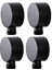 4x Duvar Tedarik Dirsek Pirinç Yuvarlak Duvar Montajı Duş Hortum Konnektörü Aksesuarları G1/2inç Su Çıkışı Duş-Black (Yurt Dışından) 1