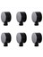 6x Duvar Tedarik Dirsek Pirinç Yuvarlak Duvar Montajı Duş Hortum Konnektörü Aksesuarları G1/duş Black Için Su Çıkışı (Yurt Dışından) 1