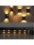 4pcs Güneş LED Hafif Açık Su Geçirmez Yukarı ve Aşağı Aydınlık Aydınlatma Duvar Spot Lamba Merdivenler Çit Bahçe Dekorasyon (Yurt Dışından) 2