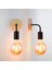 2x Ahşap Duvar Lambası Vintage Sconce Duvar Işıkları Fikstür E27 Yatakta Retro Lamba Endüstriyel Dekor Yemek Odası Yatak Odası Işığı (Yurt Dışından) 5