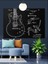 Gitar Şeması Teknik Çizim Dekoratif Kanvas - Mdf Ahşap Tablo 3
