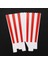 72 Sinema Stripes Partiye Edin Küçük Şeker Favor Patlamış Mısır Çanta Kutuları Kırmızı (Yurt Dışından) 5