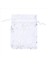 500 Pcs Organza Düğün Çantaları Drawstring Mücevher Torbası Çantalar Gümüş Beyaz Kar Tanesi Baskılı Sefer Parti Çanta Çantaları (Yurt Dışından) 2