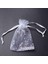 500 Pcs Organza Düğün Çantaları Drawstring Mücevher Torbası Çantalar Gümüş Beyaz Kar Tanesi Baskılı Sefer Parti Çanta Çantaları (Yurt Dışından) 5