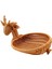 Rattan Dokuma Hayvan Şekilli Antik Rattan Masaüstü Dekoratif Depolama Sepeti Küçük (Yurt Dışından) 1