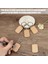 180PCS Boş Yuvarlak Dikdörtgen Ahşap Anahtarlık Diy Ahşap Anahtarlık Anahtar Etiketi Kazınabilir Dıy Si (Yurt Dışından) 4