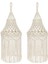 2x Macrame Lamba Gölge Asma Kolye Işık Kapağı Modern Yatak Odası Oturma Odası Kreş Yurt Odası Bohem Ev Dekor (Yurt Dışından) 1