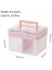 2x Temizlik Tepsi Depolama Tepsisi Plastik Plastik Çok Amaçlı Depolama Konteyneri Taşınabilir Seyahat Kılıfı Pembe (Yurt Dışından) 4